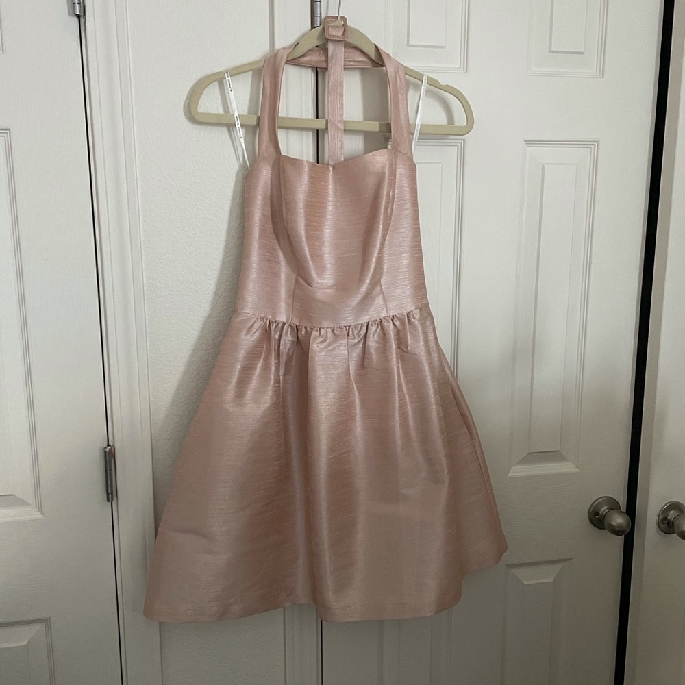 Alfred Sung Pearl Pink Cocktail/Bridesmaid Dress